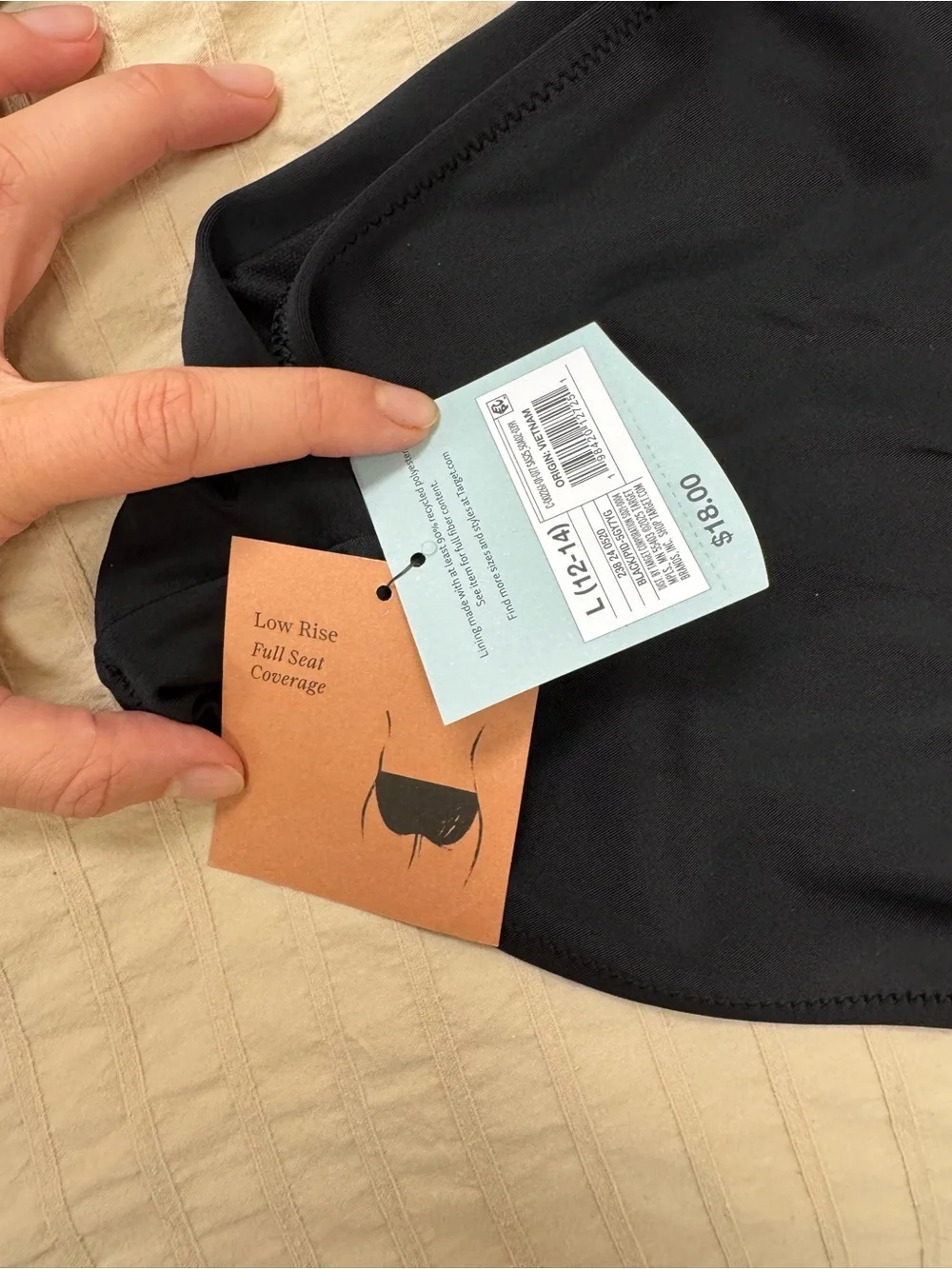 Shade & Shore Women’s Underwire Top Black Cross-Back Bikini Set NWT